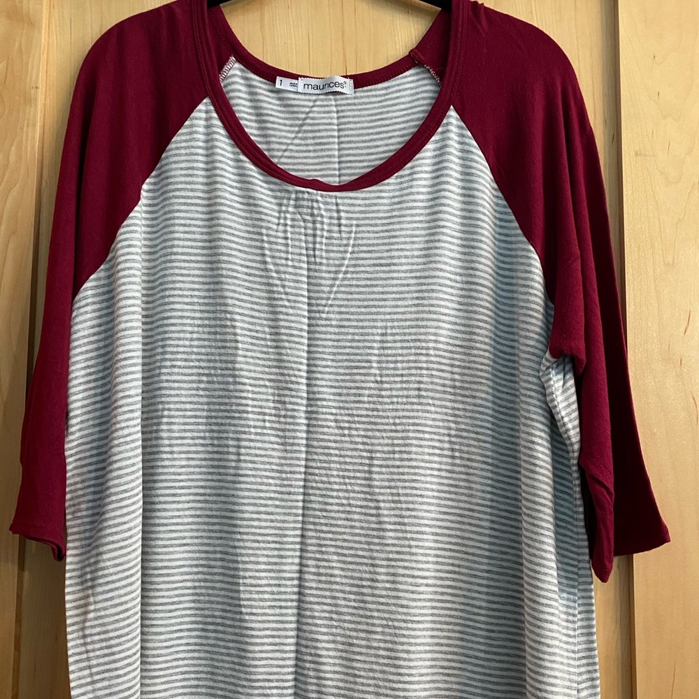 Maurices baseball style tee